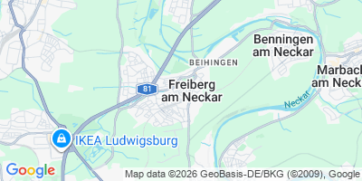Karte Freiberg am Neckar