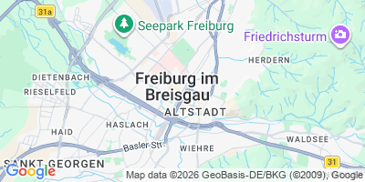 Karte Freiburg im Breisgau