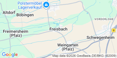 Karte Freisbach