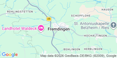 Karte Fremdingen