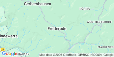 Karte Fretterode