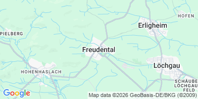 Karte Freudental