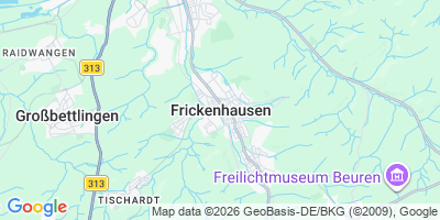 Karte Frickenhausen