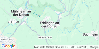 Karte Fridingen an der Donau
