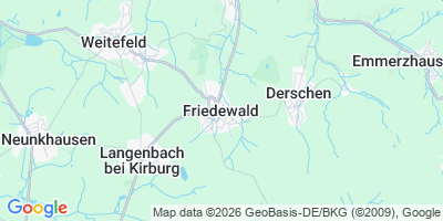Karte Friedewald
