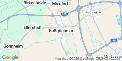 Karte Fußgönheim