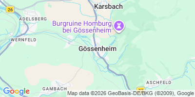 Karte Gössenheim