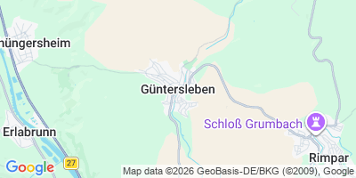 Karte Güntersleben