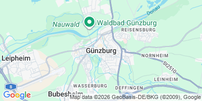 Karte Günzburg