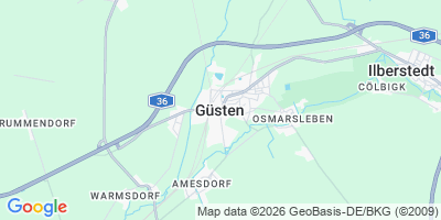 Karte Güsten
