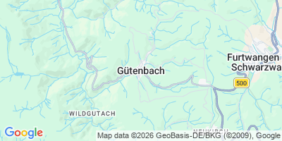 Karte Gütenbach