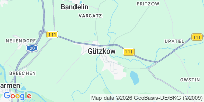 Karte Gützkow