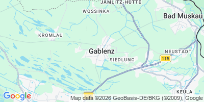 Karte Gablenz / Jabłońc