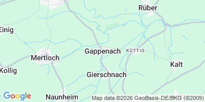 Karte Gappenach