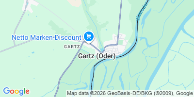 Karte Gartz (Oder)