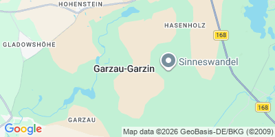 Karte Garzau-Garzin