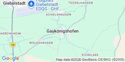Karte Gaukönigshofen