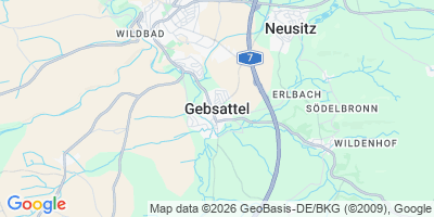 Karte Gebsattel