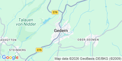 Karte Gedern