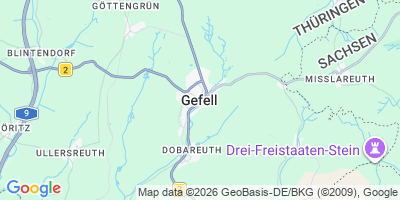 Karte Gefell
