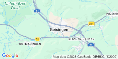 Karte Geisingen
