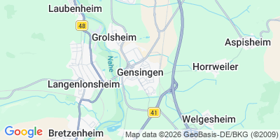 Karte Gensingen