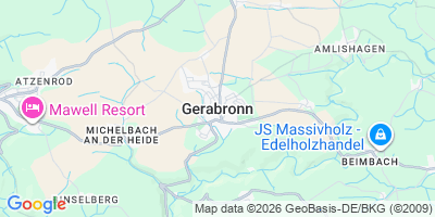 Karte Gerabronn