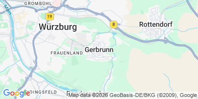 Karte Gerbrunn