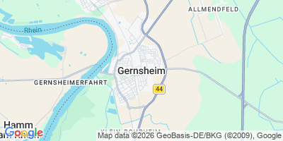 Karte Gernsheim