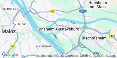 Karte Ginsheim-Gustavsburg