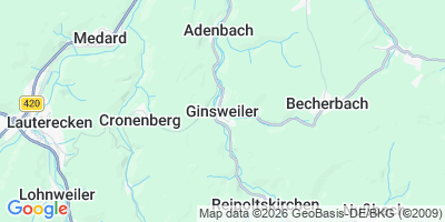 Karte Ginsweiler