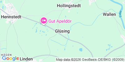 Karte Glüsing