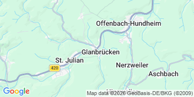 Karte Glanbrücken