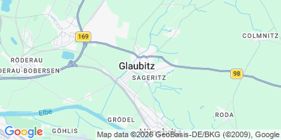 Karte Glaubitz