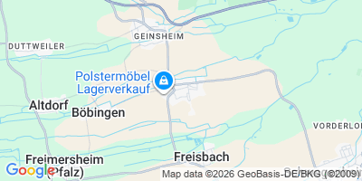 Karte Gommersheim