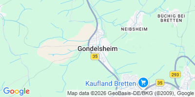Karte Gondelsheim