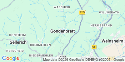 Karte Gondenbrett