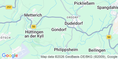 Karte Gondorf