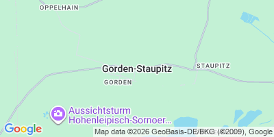Karte Gorden-Staupitz
