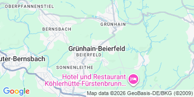 Karte Grünhain-Beierfeld