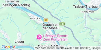 Karte Graach an der Mosel