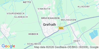 Karte Grefrath