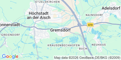 Karte Gremsdorf