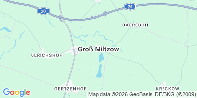 Karte Groß Miltzow