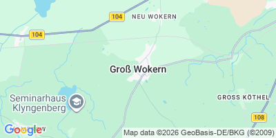 Karte Groß Wokern