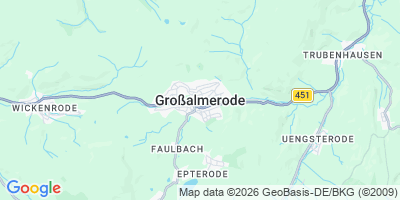 Karte Großalmerode