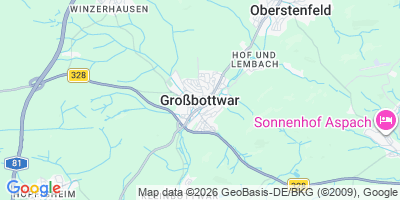 Karte Großbottwar
