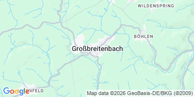 Karte Großbreitenbach