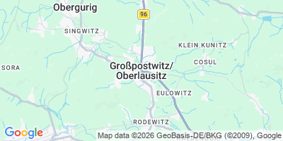 Karte Großpostwitz/O.L. / Budestecy