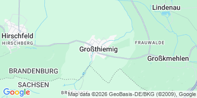 Karte Großthiemig